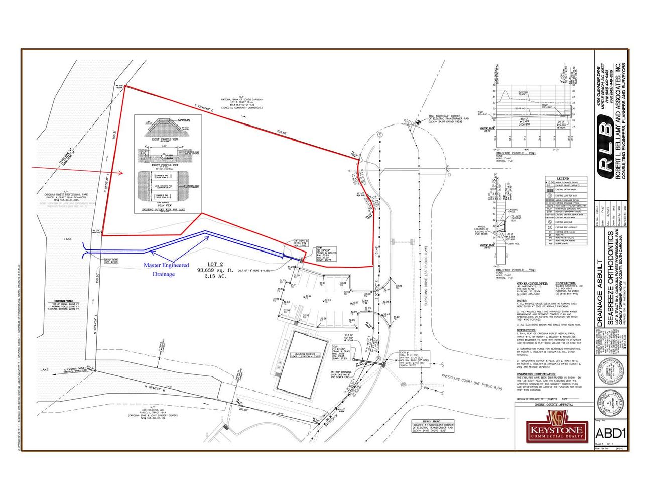 Seabreeze Lot-1 Acre Professional Park Lot-For Sale-Myrtle Beach, SC: Surgeons Dr, Myrtle Beach, SC 29579